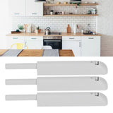 3Pcs Push Latch Widely Used Oxidation Resistant Door Latch Damper for Cabinet Door Closet Gray - Extra Image
