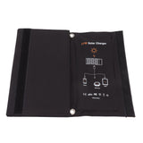 21W Foldable Solar Panel Charger Black Portable Solar Phone Charging Panels with Dual USB Port for Outdoor Hiking Camping - Extra Image