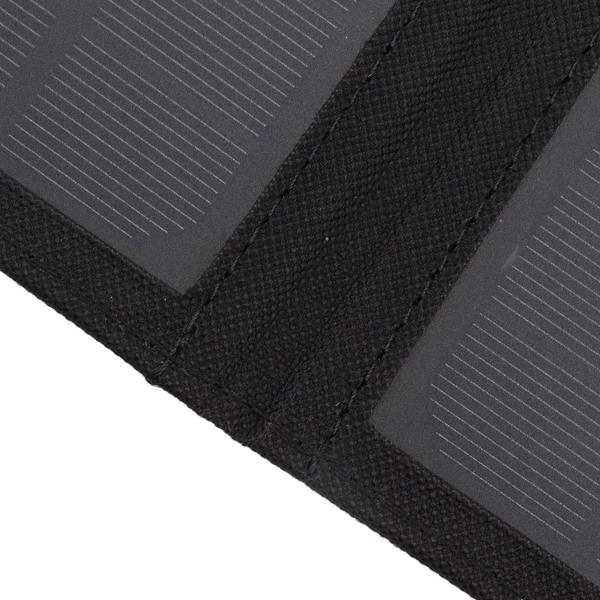 15W Monocrystalline Solar Panel Charger Dual USB Foldable Solar Charging Pack Outdoor Phone Power Bank Black
