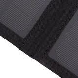 15W Monocrystalline Solar Panel Charger Dual USB Foldable Solar Charging Pack Outdoor Phone Power Bank Black
