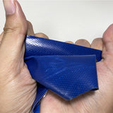 Tarpaulin Repair Tape PVC Leakage Patch Tape Rainproof Cloth Adhesive Tape 45 Volumes Blue - Top-Down View