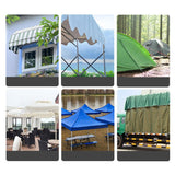 Tarpaulin Repair Tape PVC Leakage Patch Tape Rainproof Cloth Adhesive Tape 45 Volumes Blue - Low Angle