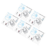 5Pcs Set Window Wall Sticker Background SelfAdhesive Sign Reminding Poster for Office School