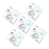 5Pcs Set Window Wall Sticker Background SelfAdhesive Sign Reminding Poster for Office School
