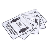 2 Set Floor Sticker Floor Distancing Signs Marker Warning Decal for Mall School Public Area - Side View