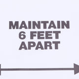 2 Set Floor Sticker Floor Distancing Signs Marker Warning Decal for Mall School Public Area - Extra Image