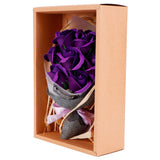 Rose Bouquet Artificial Fake Soap Flower Bunch for Wedding Ceremony Valentine's Day GiftPurple