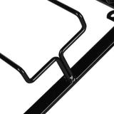 Wine Glass Rack Under Cabinet Stemware Holder Storage Hanger Metal Organizer for Bar Kitchen3 Slot 30x22.5cm Black