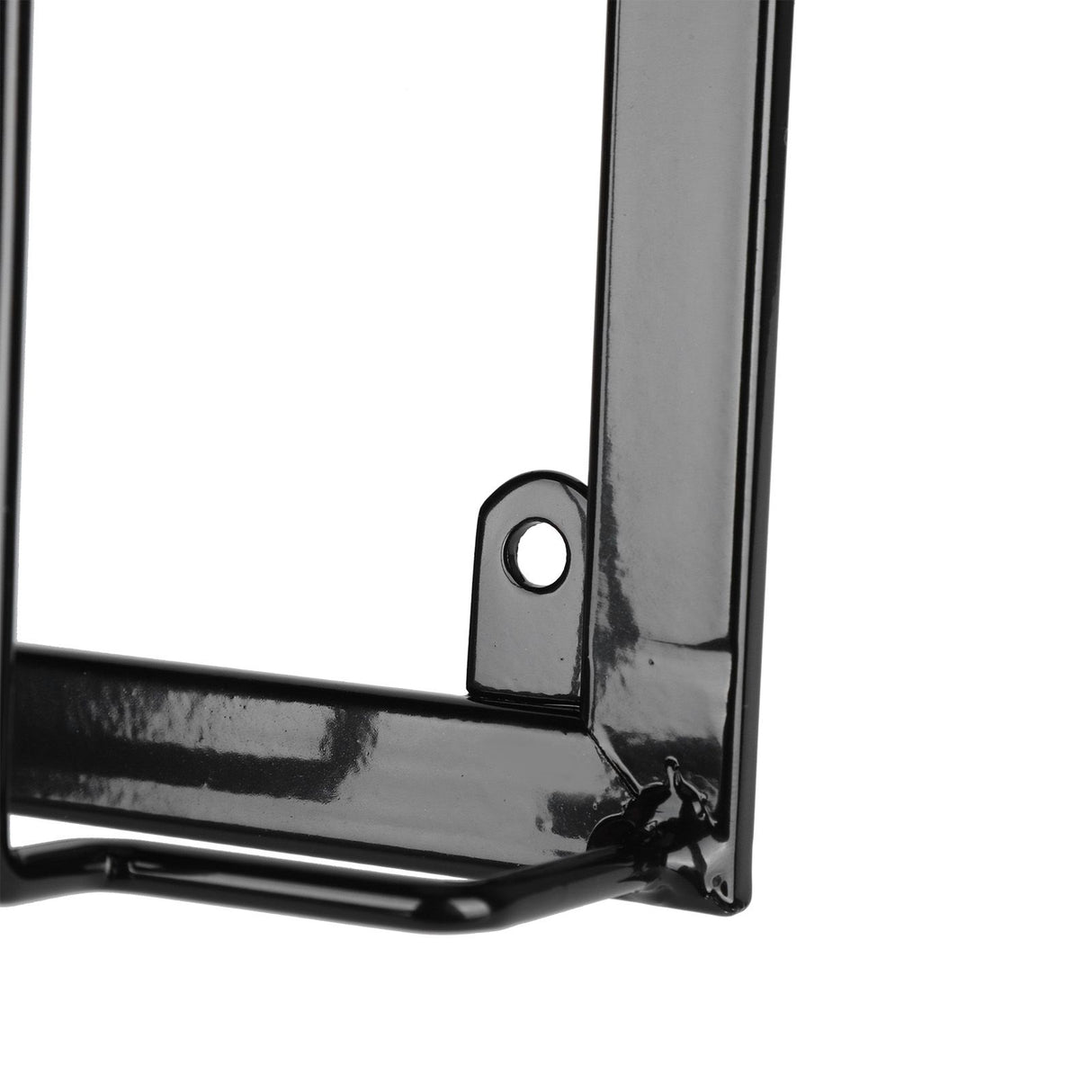 Wine Glass Rack Under Cabinet Stemware Holder Storage Hanger Metal Organizer for Bar Kitchen3 Slot 30x22.5cm Black