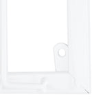Wine Glass Rack Under Cabinet Stemware Holder Storage Hanger Metal Organizer for Bar Kitchen3 Slot 30x22.5cm White - Extra Image