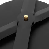 Modern Large Frameless DIY Wall Clock Mirror Surface Sticker for Home Office Room DecorBlack - Extra Image