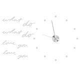 Innovative DIY Wall Clock Stylish Mirror Surface Sticker Clock Modern Home DecorationSilver