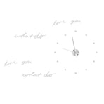 Innovative DIY Wall Clock Stylish Mirror Surface Sticker Clock Modern Home DecorationSilver