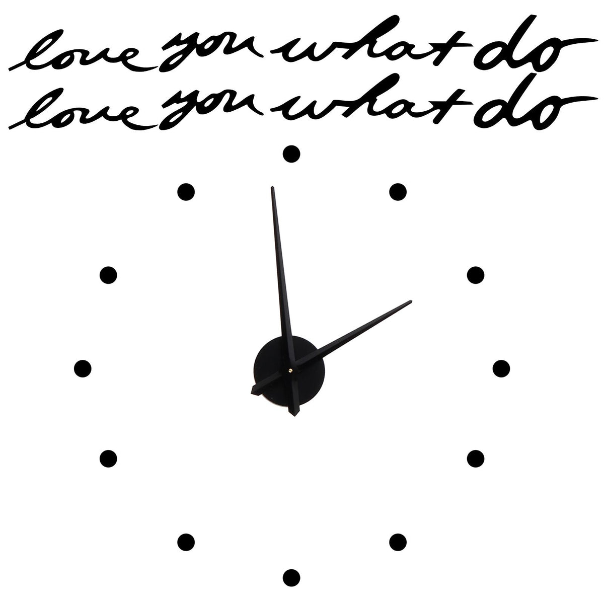 Innovative DIY Wall Clock Stylish Mirror Surface Sticker Clock Modern Home DecorationBlack