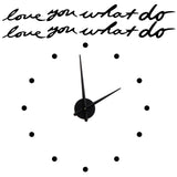Innovative DIY Wall Clock Stylish Mirror Surface Sticker Clock Modern Home DecorationBlack