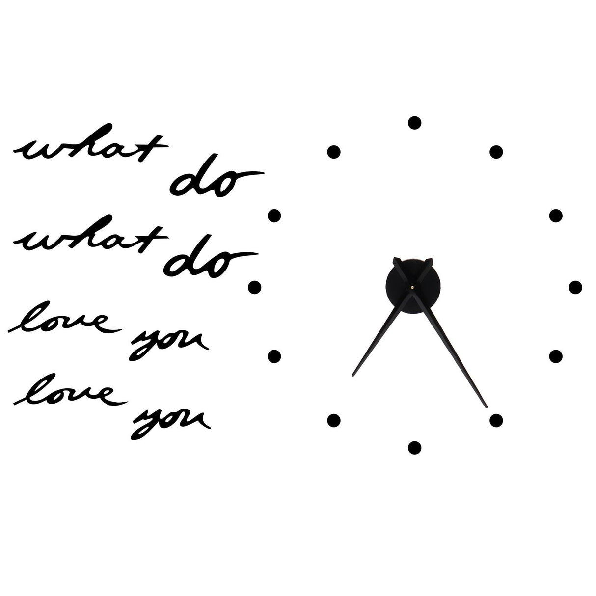 Innovative DIY Wall Clock Stylish Mirror Surface Sticker Clock Modern Home DecorationBlack