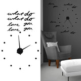 Innovative DIY Wall Clock Stylish Mirror Surface Sticker Clock Modern Home DecorationBlack - Extra Image