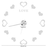 Innovative DIY Wall Clock Acrylic Mirror Surface Wall Sticker Clock for Home DecorationSilver - Extra Image