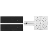 Innovative DIY Wall Clock Acrylic Mirror Surface Wall Sticker Clock for Home DecorationBlack