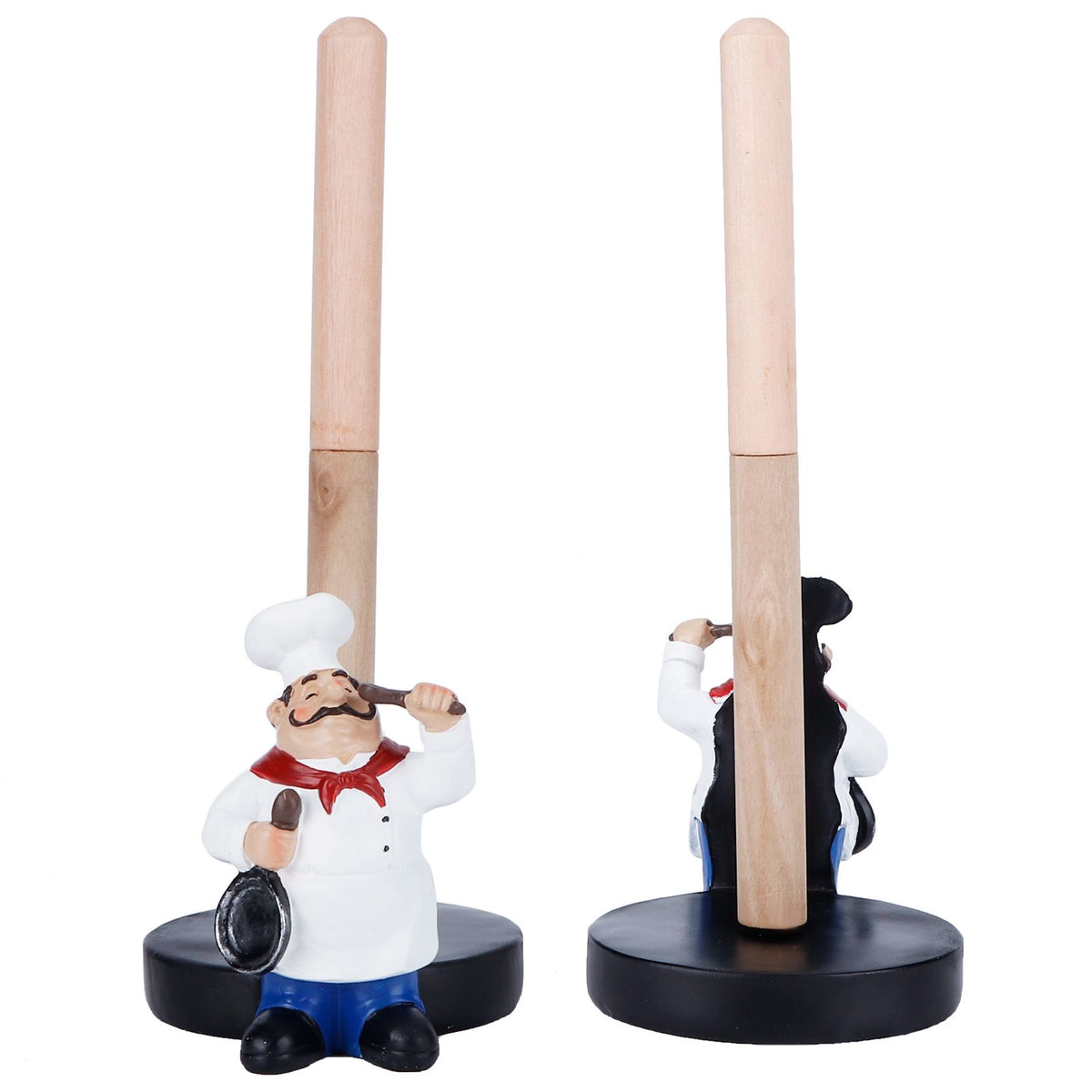 DoubleLayer Paper Towel Holder Resin Crafts Display for Kitchen Shop Restaurant Decoration