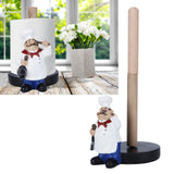 DoubleLayer Paper Towel Holder Resin Crafts Display for Kitchen Shop Restaurant Decoration