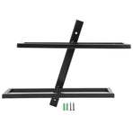 Wall Mounted Red Wine Bottle Holder Rack Storage Shelf for Household Kitchen Bar Decor2 Bottle