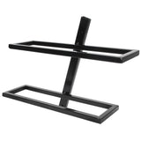 Wall Mounted Red Wine Bottle Holder Rack Storage Shelf for Household Kitchen Bar Decor2 Bottle - Front View