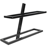 Wall Mounted Red Wine Bottle Holder Rack Storage Shelf for Household Kitchen Bar Decor2 Bottle - Side View