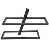 Wall Mounted Red Wine Bottle Holder Rack Storage Shelf for Household Kitchen Bar Decor2 Bottle - Top-Down View