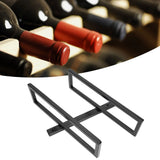 Wall Mounted Red Wine Bottle Holder Rack Storage Shelf for Household Kitchen Bar Decor2 Bottle - Extra Image