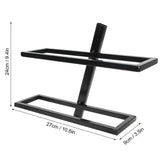 Wall Mounted Red Wine Bottle Holder Rack Storage Shelf for Household Kitchen Bar Decor2 Bottle - Extra Image
