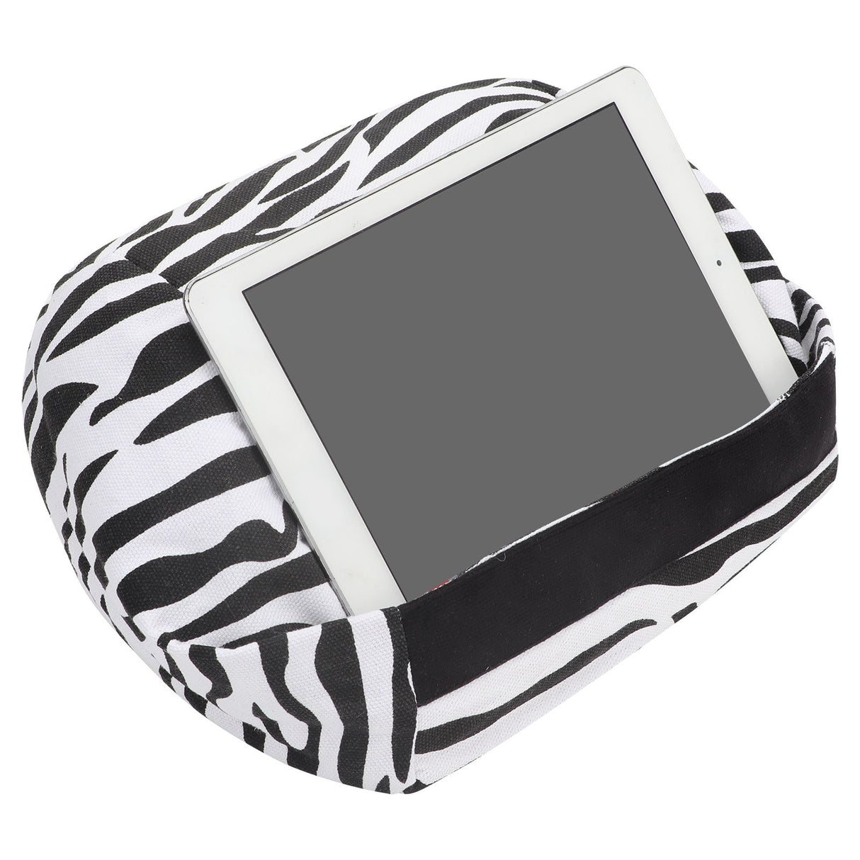 Portable Tablet Cushion Printed Canvas Reading Bracket Pillow Holder for Smartphone BooksStripe Style