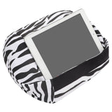 Portable Tablet Cushion Printed Canvas Reading Bracket Pillow Holder for Smartphone BooksStripe Style - Low Angle
