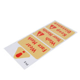 4PCS Warning Signs Wall Sticker Caution Warning Decals DIY Kitchen Shop Window Decor - Extra Image