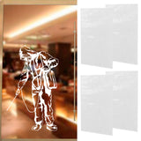 4 Sets Warning Stickers Indoor Outdoor Wall Window Glass Slogans English Signs 60x36.5cm - Extra Image