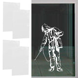 4 Sets Warning Stickers Indoor Outdoor Wall Window Glass Slogans English Signs 60x36.5cm - Extra Image