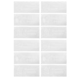 4Set English Warning Signs Safety Marking Wall Hanging Stickers for Showcase Public Places