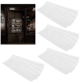 4Set English Warning Signs Safety Marking Wall Hanging Stickers for Showcase Public Places
