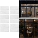 4Set English Warning Signs Safety Marking Wall Hanging Stickers for Showcase Public Places
