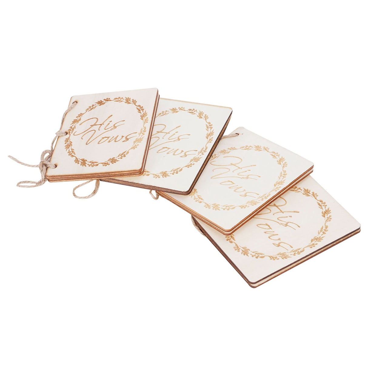 2 Sets Wedding Vow Books Exquisite Gift Card Declaration Booklets Props SuppliesStyle 1