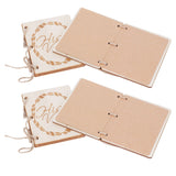 2 Sets Wedding Vow Books Exquisite Gift Card Declaration Booklets Props SuppliesStyle 1 - 45-Degree Angle