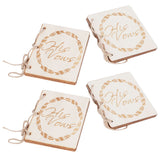 2 Sets Wedding Vow Books Exquisite Gift Card Declaration Booklets Props SuppliesStyle 1