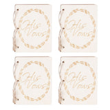 2 Sets Wedding Vow Books Exquisite Gift Card Declaration Booklets Props SuppliesStyle 1 - Close-Up Angle