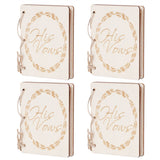 2 Sets Wedding Vow Books Exquisite Gift Card Declaration Booklets Props SuppliesStyle 1 - Low Angle