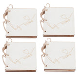 2 Sets Wedding Vow Books Exquisite Gift Card Declaration Booklets Props SuppliesStyle 2