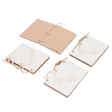 2 Sets Wedding Vow Books Exquisite Gift Card Declaration Booklets Props SuppliesStyle 2 - Side View