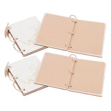 2 Sets Wedding Vow Books Exquisite Gift Card Declaration Booklets Props SuppliesStyle 2 - Rear View