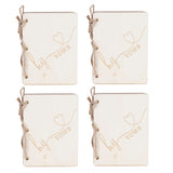 2 Sets Wedding Vow Books Exquisite Gift Card Declaration Booklets Props SuppliesStyle 2