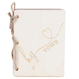 2 Sets Wedding Vow Books Exquisite Gift Card Declaration Booklets Props SuppliesStyle 2