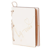 2 Sets Wedding Vow Books Exquisite Gift Card Declaration Booklets Props SuppliesStyle 2